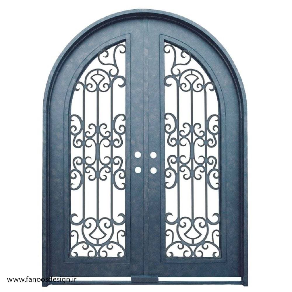 درب کلاسیک فلزی طرح سنتی هلال کد 2180