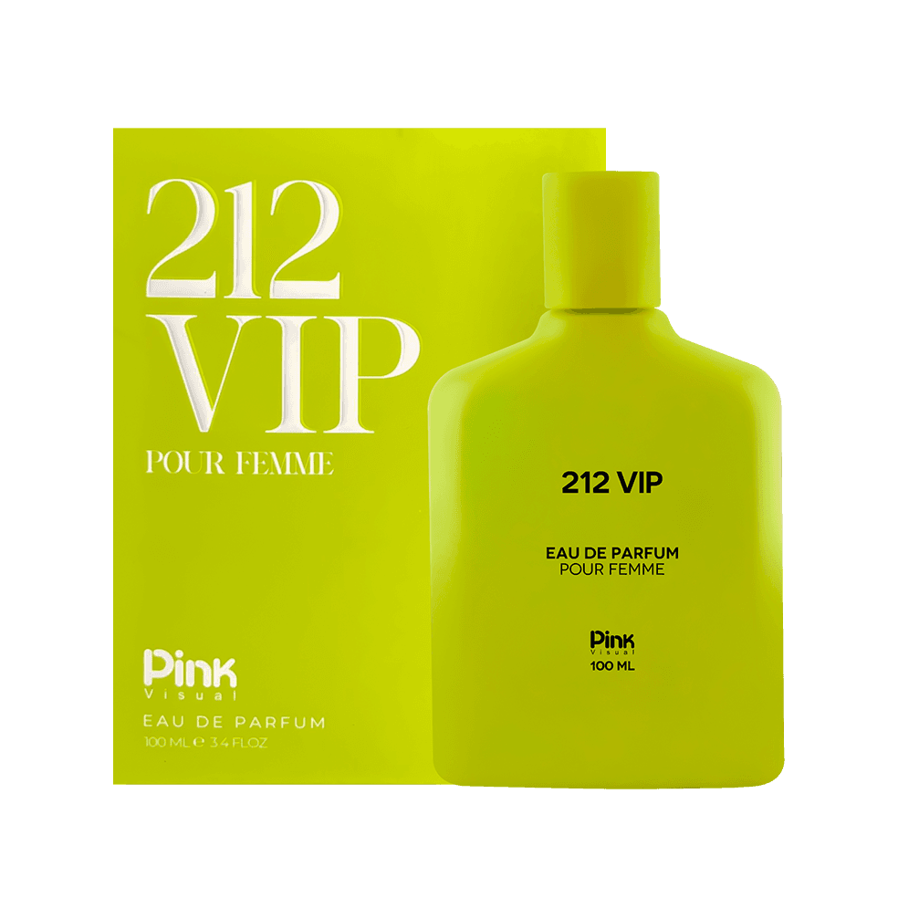 ادوپرفیوم زنانه پینک ویژوآل مدل VIP 212 حجم 100 میلی لیتر طرح مدرن