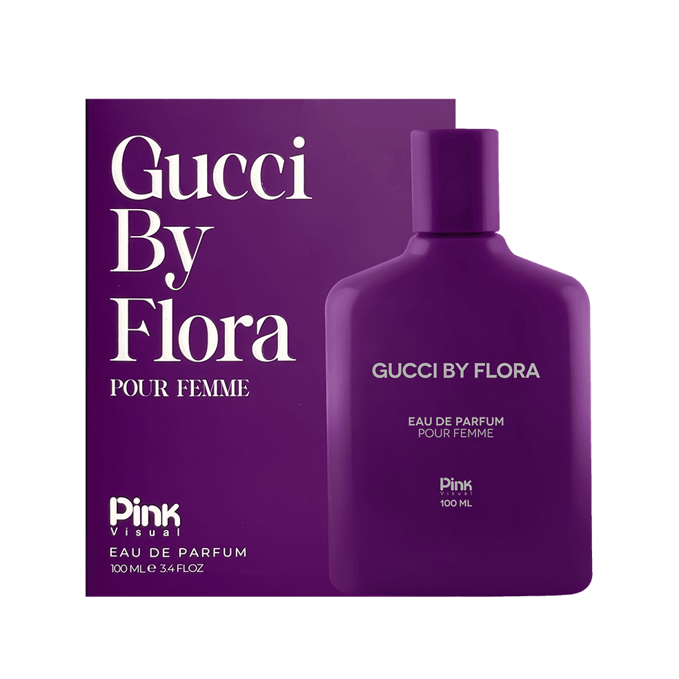 ادوپرفیوم زنانه پینک ویژوآل مدل Gucci Flora حجم 100 میلی لیتر طرح مدرن
