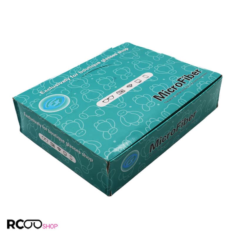 بسته 100 عددی دستمال عینک از جنس میکرو فایبر Micro Fiber (دو رو) مدل 992310