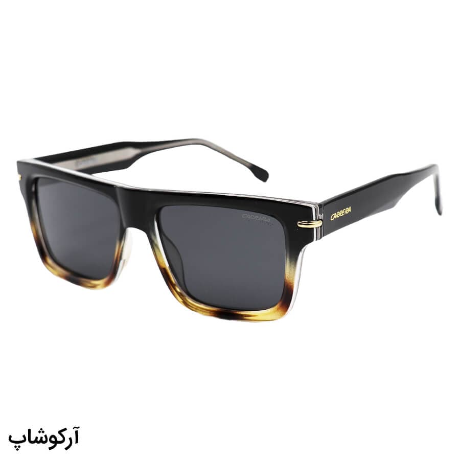 عینک آفتابی مردانه کررا با فریم دو رنگ، مستطیلی شکل و لنز دودی تیره و پلاریزه مدل P58977