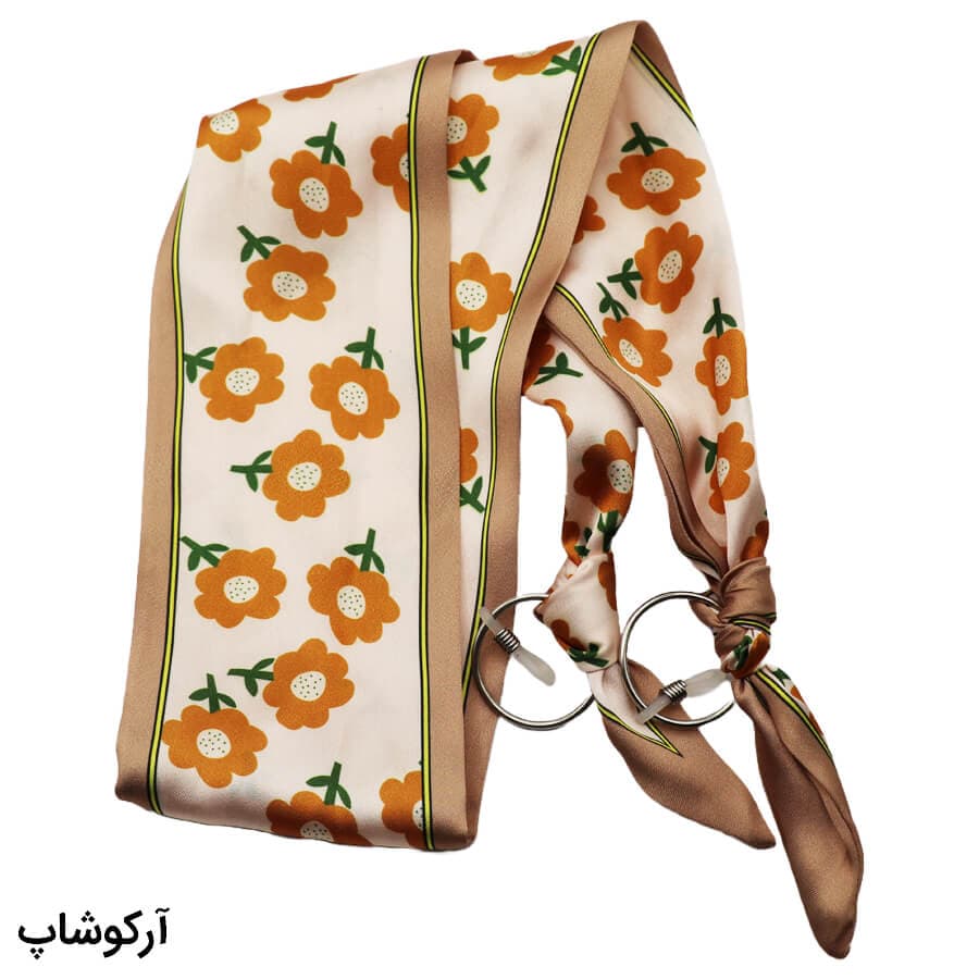 بند عینک چند رنگ و از جنس پارچه‌ای (طرح روسری) مدل 992624
