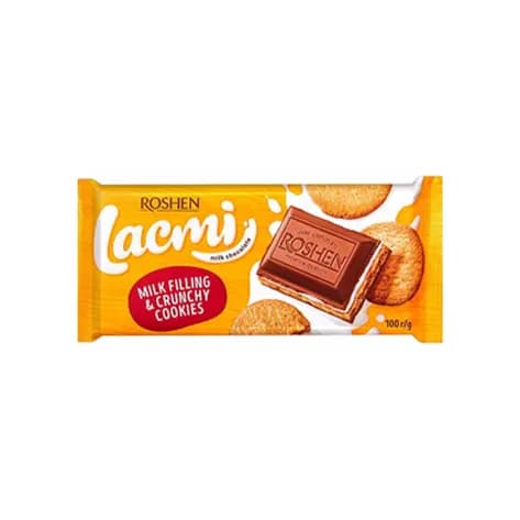 شکلات با مغز کرم و کوکی روشن Roshen