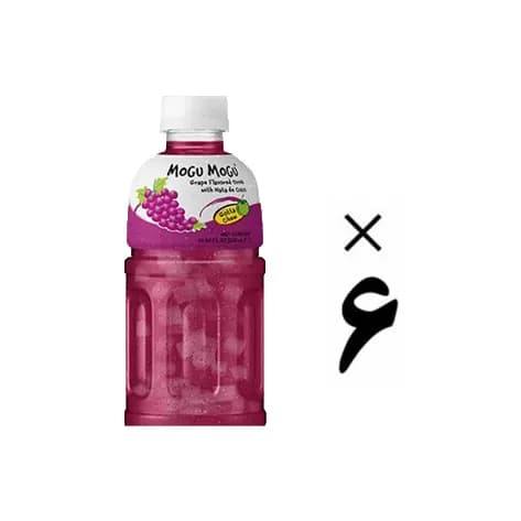 نوشیدنی انگور با تکه های نارگیل 6 عددی Mogu Mogu