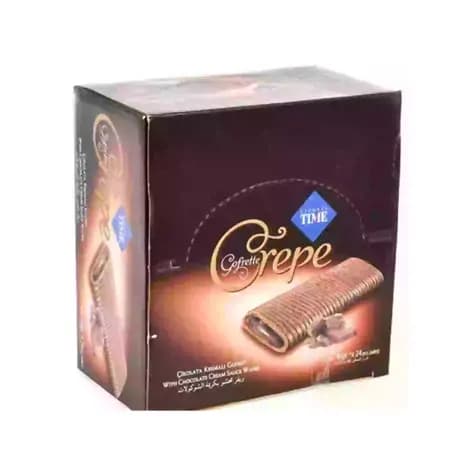 ویفر شکلاتی تایم 24 عددی کرپ Cizmeci Time Crepe