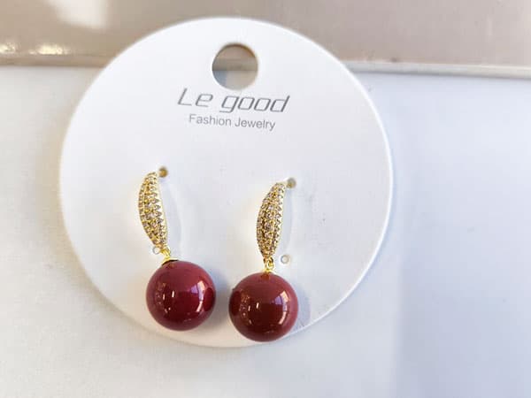 گوشواره آلبابویی استیل شیک کد 10792 — تصویر ۴