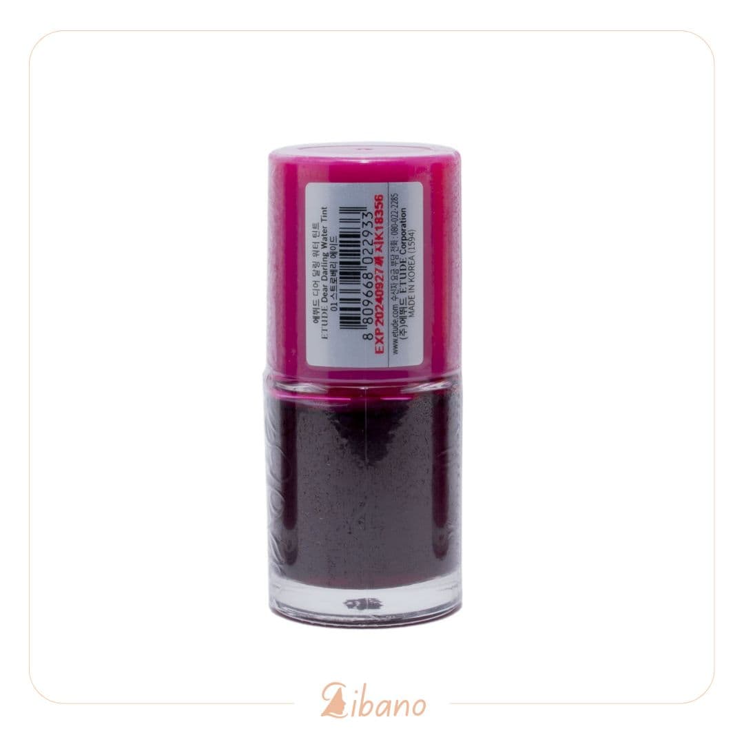 تینت لب اورجینال اتود هاوس سرخابی(صورتی) Dear darling Etude House رنگ Strawberry — تصویر ۳
