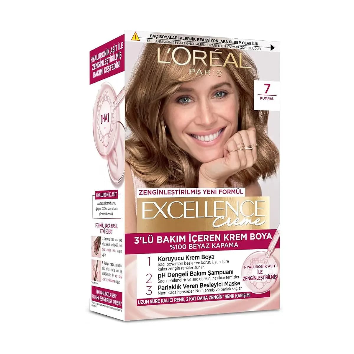 رنگ مو لورال 7 بلوند LOREAL — تصویر ۲