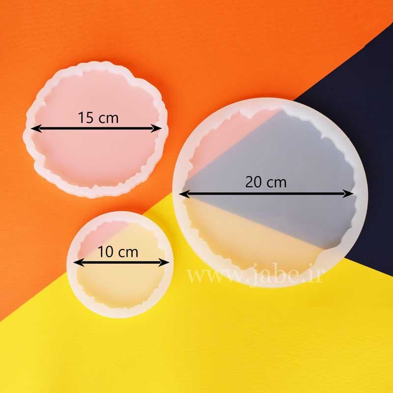قالب سیلیکونی رزین مدل ژئود کلاسیک قطر 20 سانتیمتر — تصویر ۳