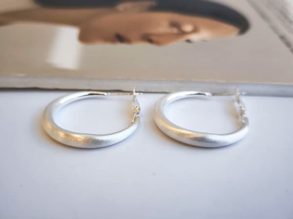 گوشواره حلقه ای مینیمال ظریف کد 10381