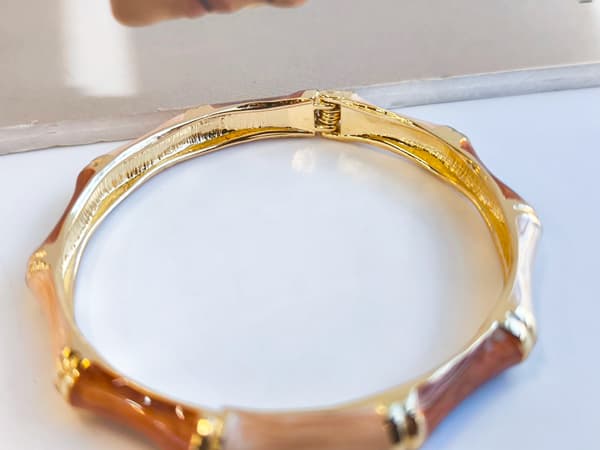 دستبند میناکاری استیل ترند کد 10364 — تصویر ۴