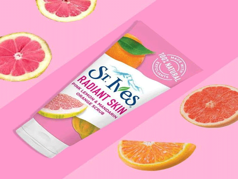 اسکراب لیمو و پرتقال سنت ایوز لایه بردار مدل ST.Ives Pink Lemon — تصویر ۴