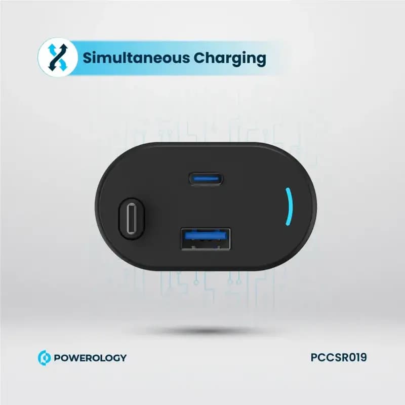 شارژر فندکی 115 وات پاورولوژی Powerology 115W Car Charger PCCSR019 — تصویر ۵