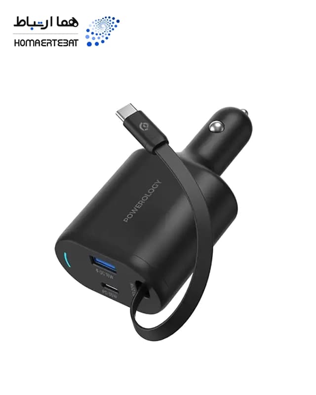 شارژر فندکی 115 وات پاورولوژی Powerology 115W Car Charger PCCSR019
