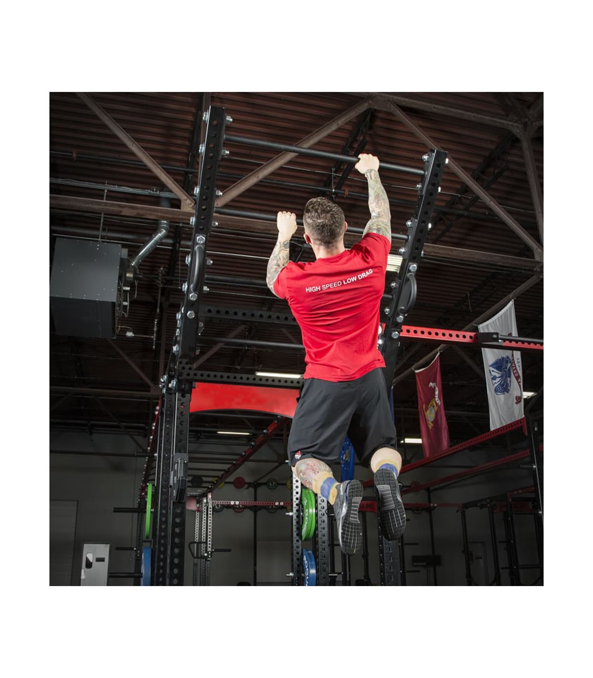 مانکی بار شیب دار سازه مدل FLYING PULL-UP BAR — تصویر ۴