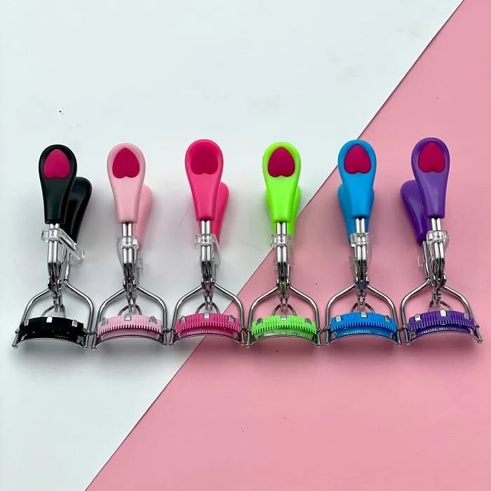 فرمژه شانه دار استیل دسته طرح دار قلبی رنگی کد 5091 — تصویر ۶