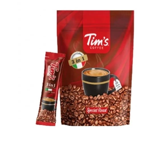 قهوه فوری تیمز 3in1بسته 20عددی با ارسال رایگان