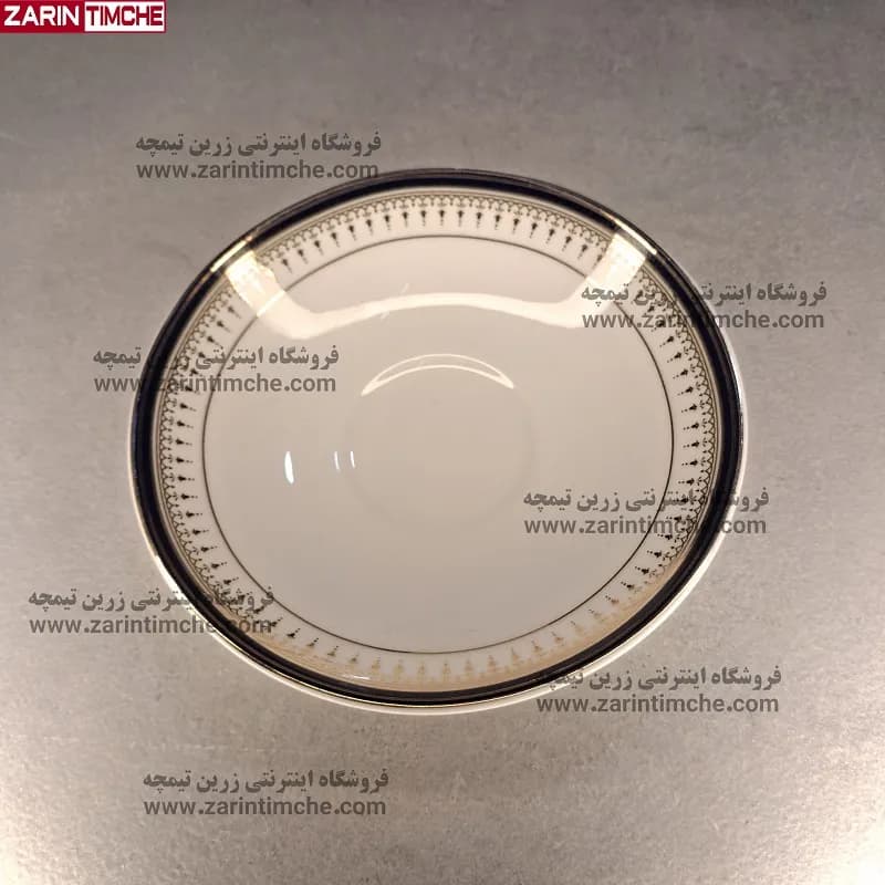 نعلبکی زیر استکانی چینی زرین مدل خاطره