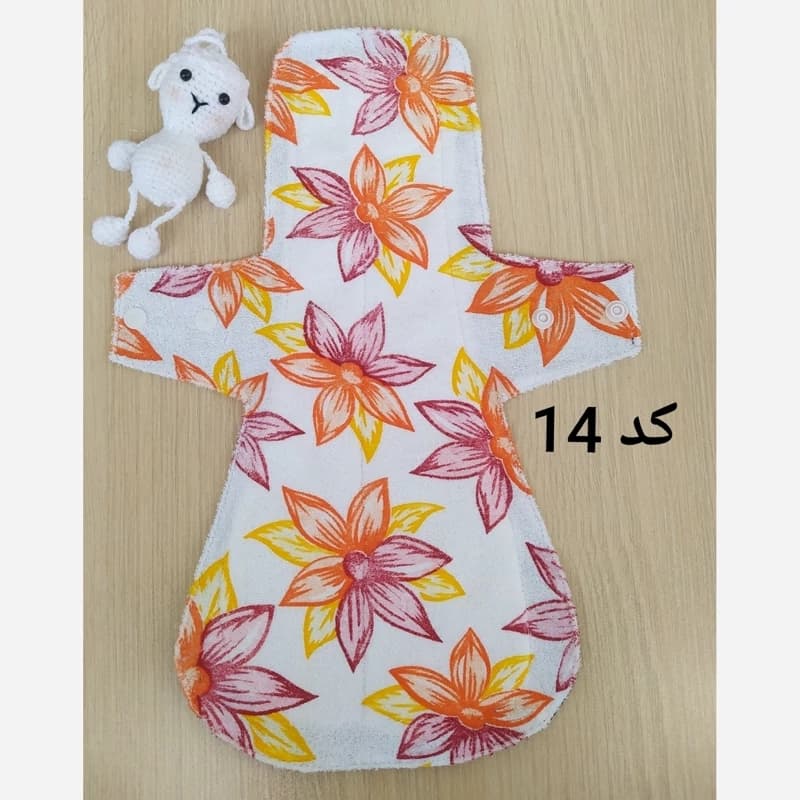 پد قاعدگی حوله ای زیروهارم سایز 5 (شبانه طول 37 cm)