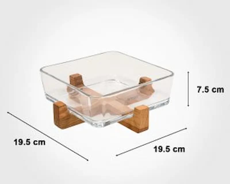 ظرف سرو پایه چوبی لیمون کد 2163 — تصویر ۵
