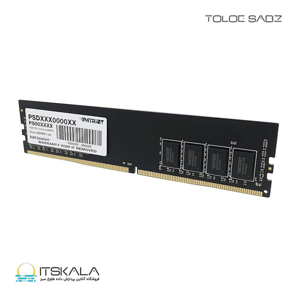رم پاتریوت تک کاناله مدل UDIMM DDR4 16GB 3200MHz — تصویر ۲
