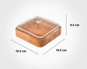 بیسکوییت خوری چوبی لیمون کد 2239 — تصویر ۳