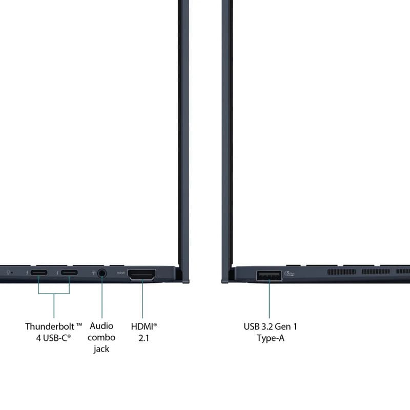 لپ تاپ 14 اینچی ایسوس مدل Zenbook 14 UX3405CA-Core Ultra 9 285H-32GB LPDDR5X-2TB SSD-OLED Touch 3K 120Hz-Backlit-W - کاستوم شده — تصویر ۹