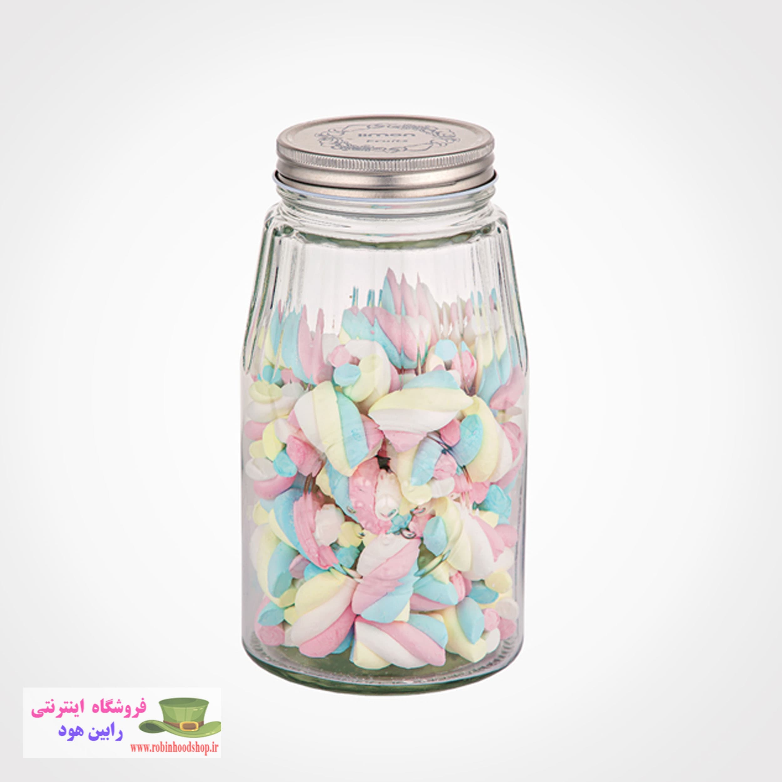 ظرف شیشه ای درب استیل سایز 1 — تصویر ۲