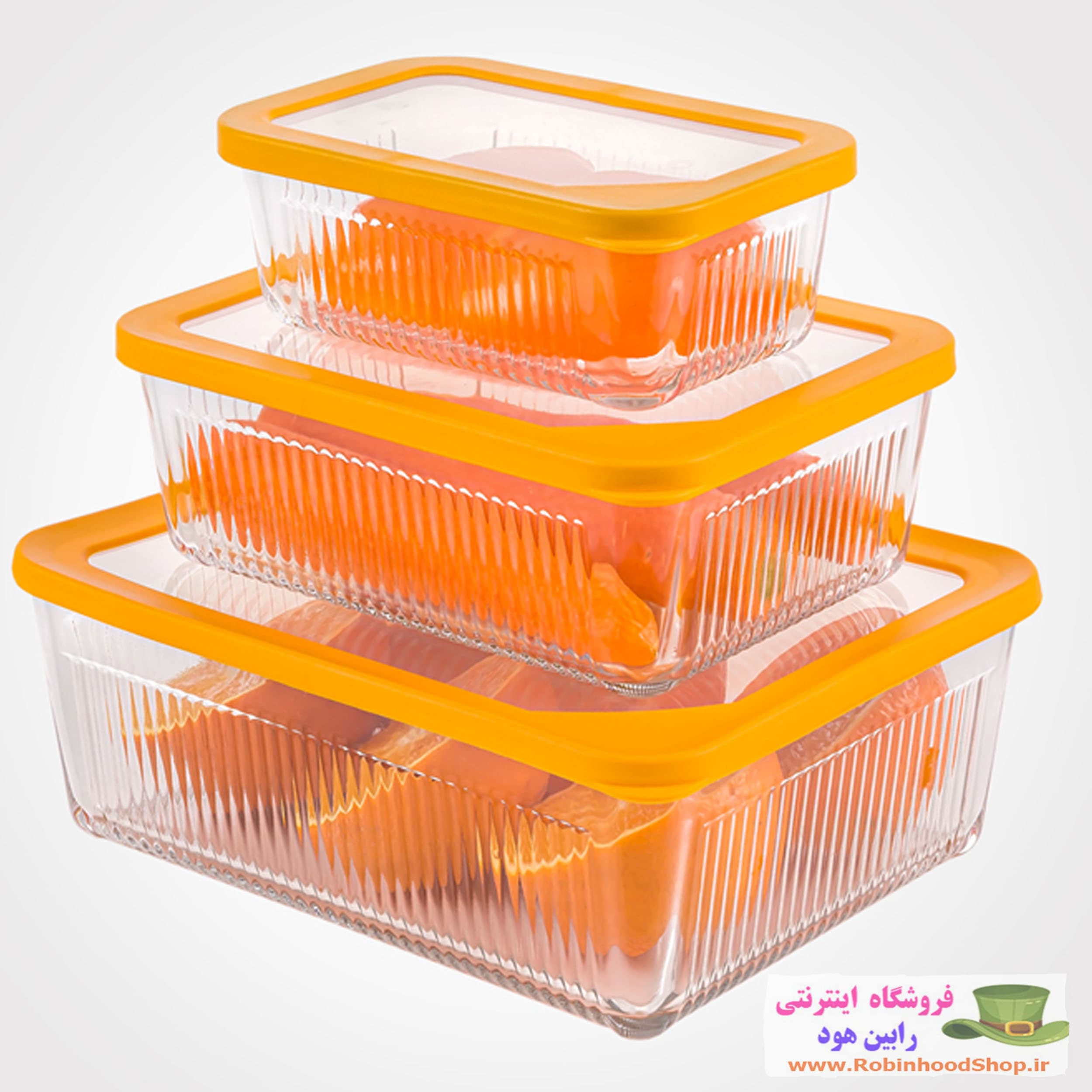 ست ظرف شیشه ای دربدار — تصویر ۳
