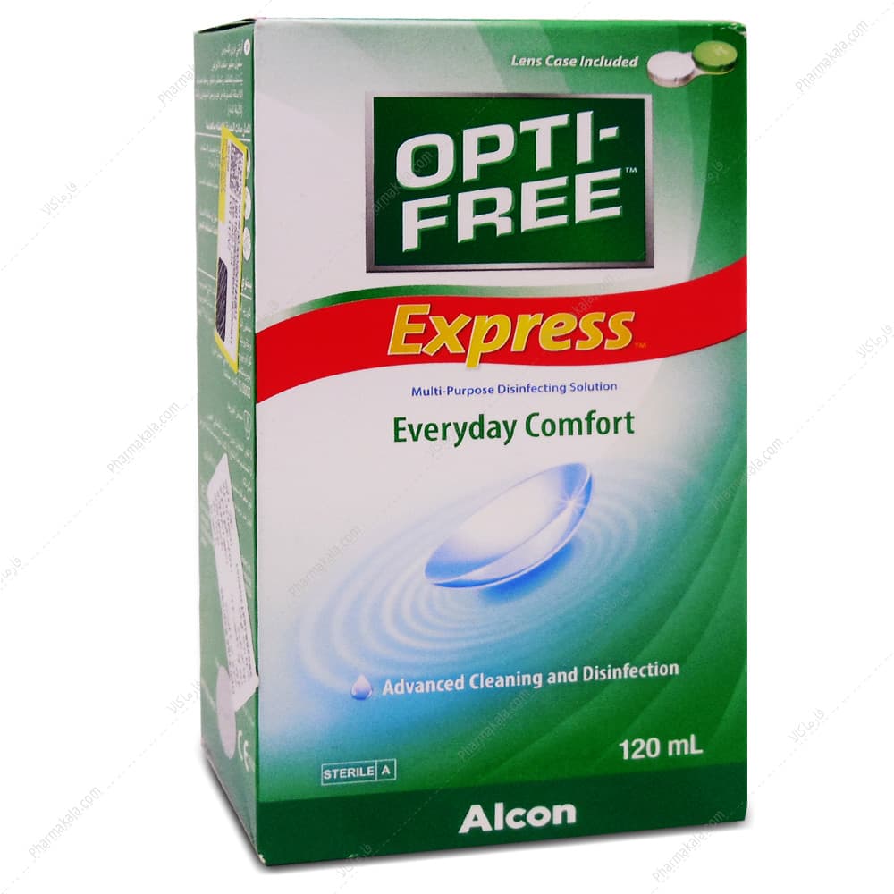 محلول شستشوی لنز اپتی فیری اکسپرس Opti Free آلکن 120ml