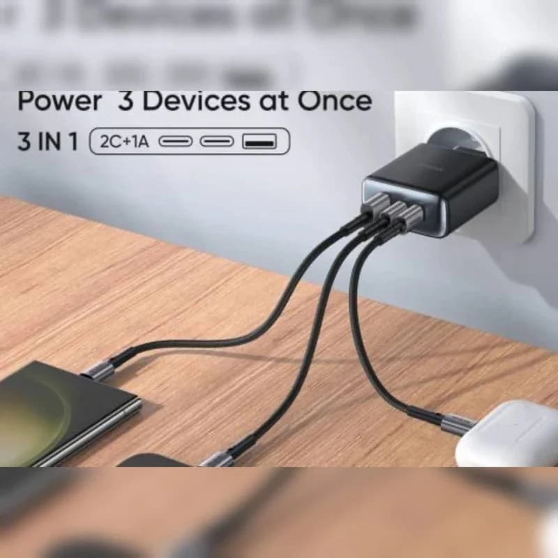 شارژر دیواری 45 وات 3 پورت مک دودو مدل 3-Ports به همراه کابل تبدیل USB-C به USB-C — تصویر ۱۲