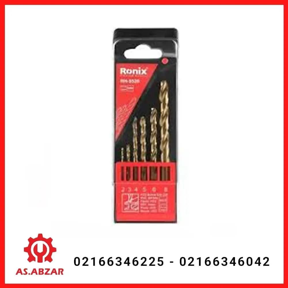 مجموعه 6 عددی مته کبالت رونیکس مدل RH-5529