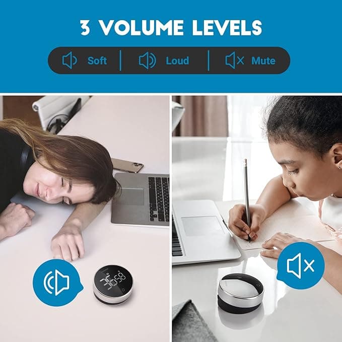 تایمر آشپزخانه برای پخت و پز، زمان سنج آشپزخانه مغناطیسی دیجیتال INKBIRD — تصویر ۶