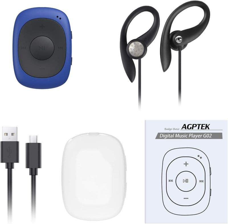 پخش‌کننده موسیقی MP3 Player برند AGPTEK مدل G02 با ظرفیت 8 گیگابایت — تصویر ۶