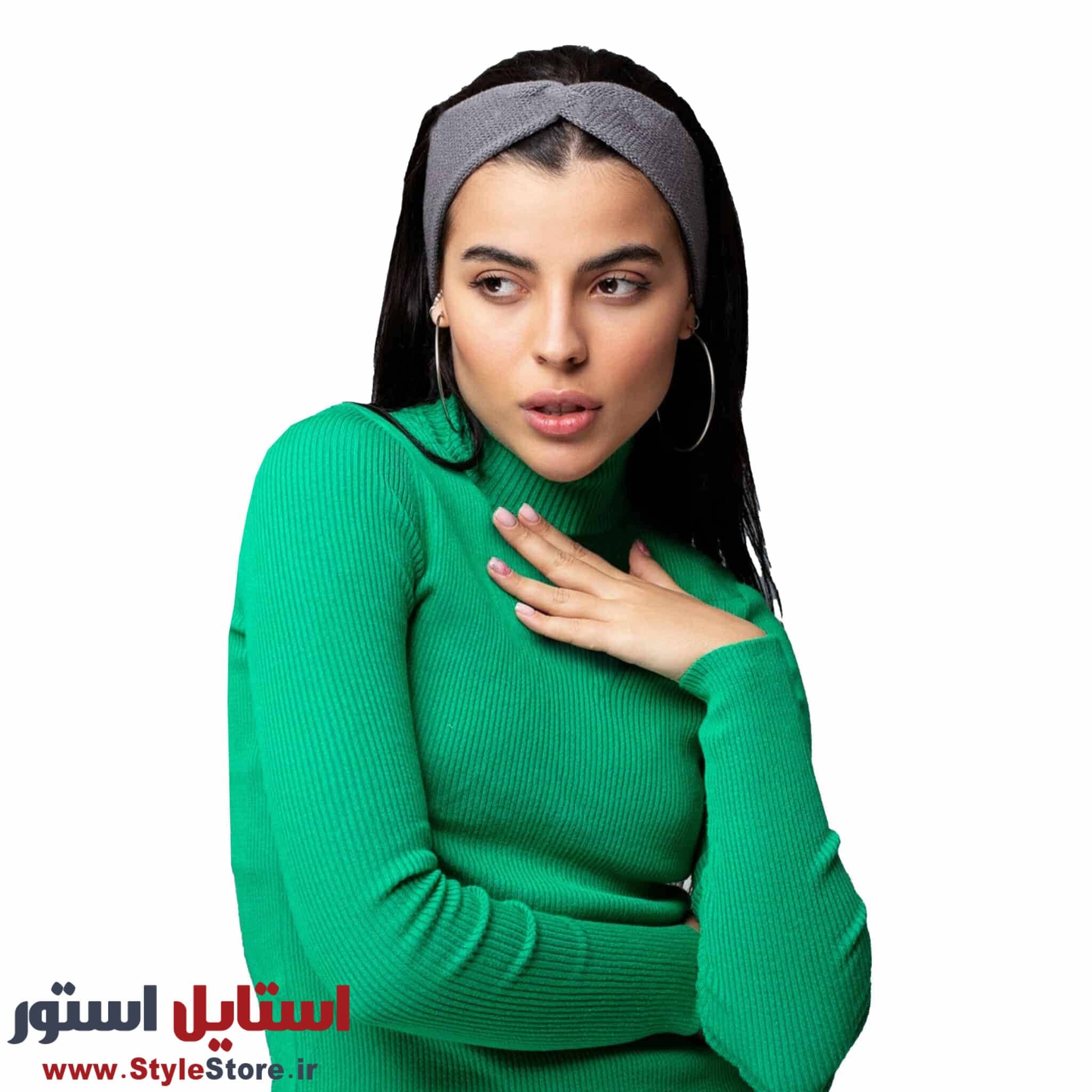 هدبند بافتنی زنانه مدل SAM-425 کد 1055 — تصویر ۲