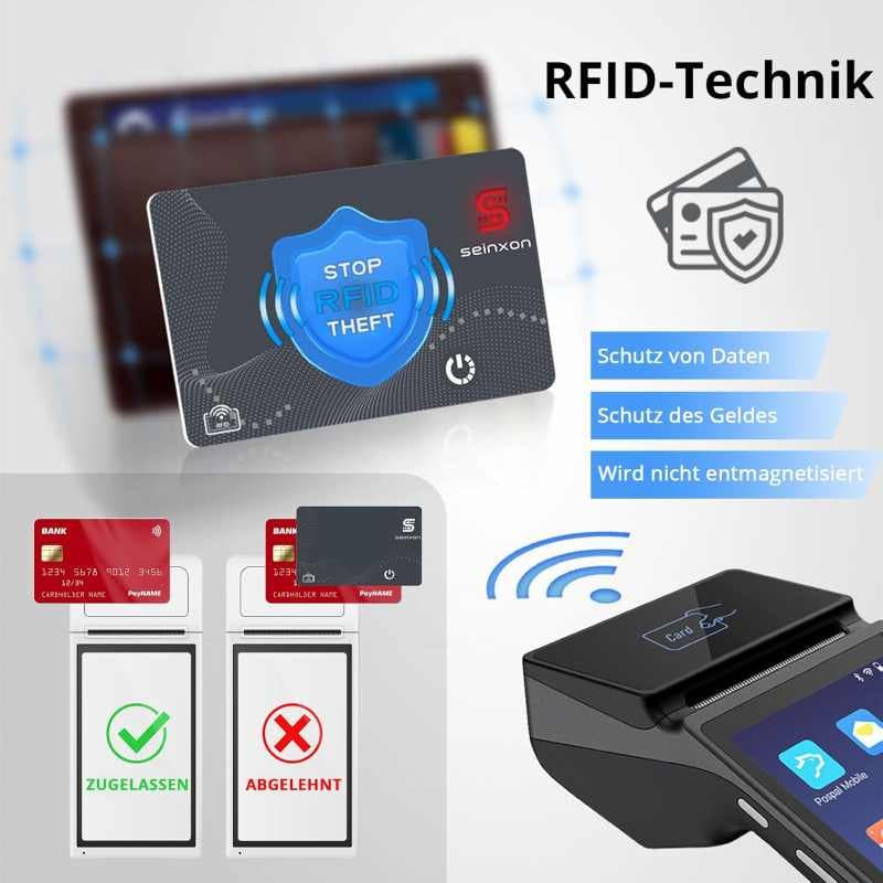 ردیاب کیف پول SEINXON، کارت مسدودکننده RFID و جاکلیدی کوچک، یابنده کالا — تصویر ۳