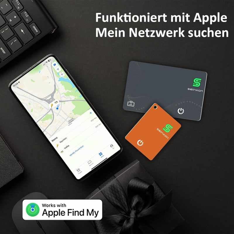 ردیاب کیف پول SEINXON، کارت مسدودکننده RFID و جاکلیدی کوچک، یابنده کالا — تصویر ۴
