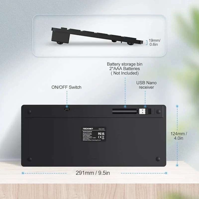 کیبورد برند TECKNET مدل X315 — تصویر ۳