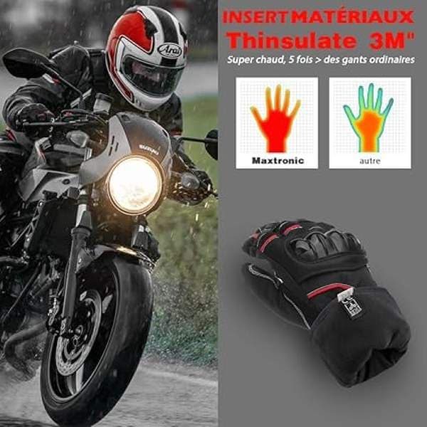 دستکش حرفه ای موتورسواری MaxTronic مدل cs-565b5 — تصویر ۲