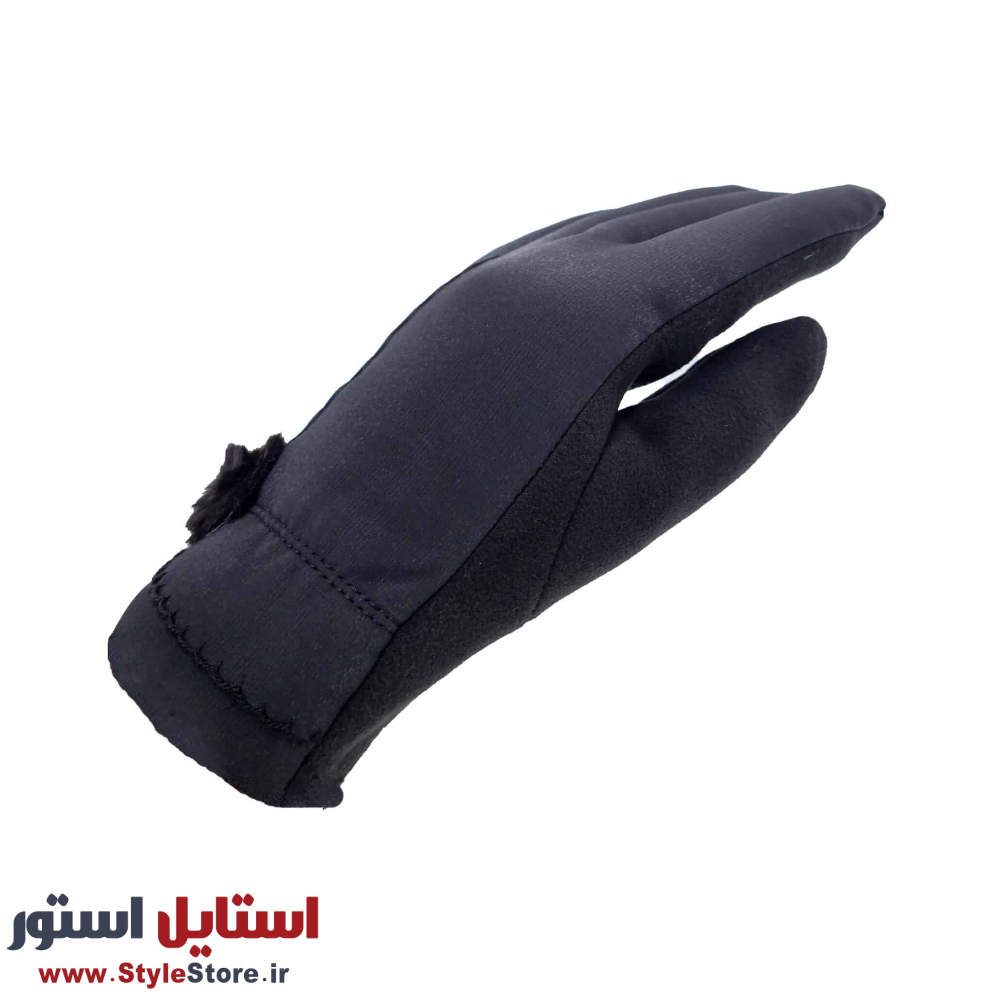 دستکش زنانه مدل AA طرح POM رنگ مشکی — تصویر ۴