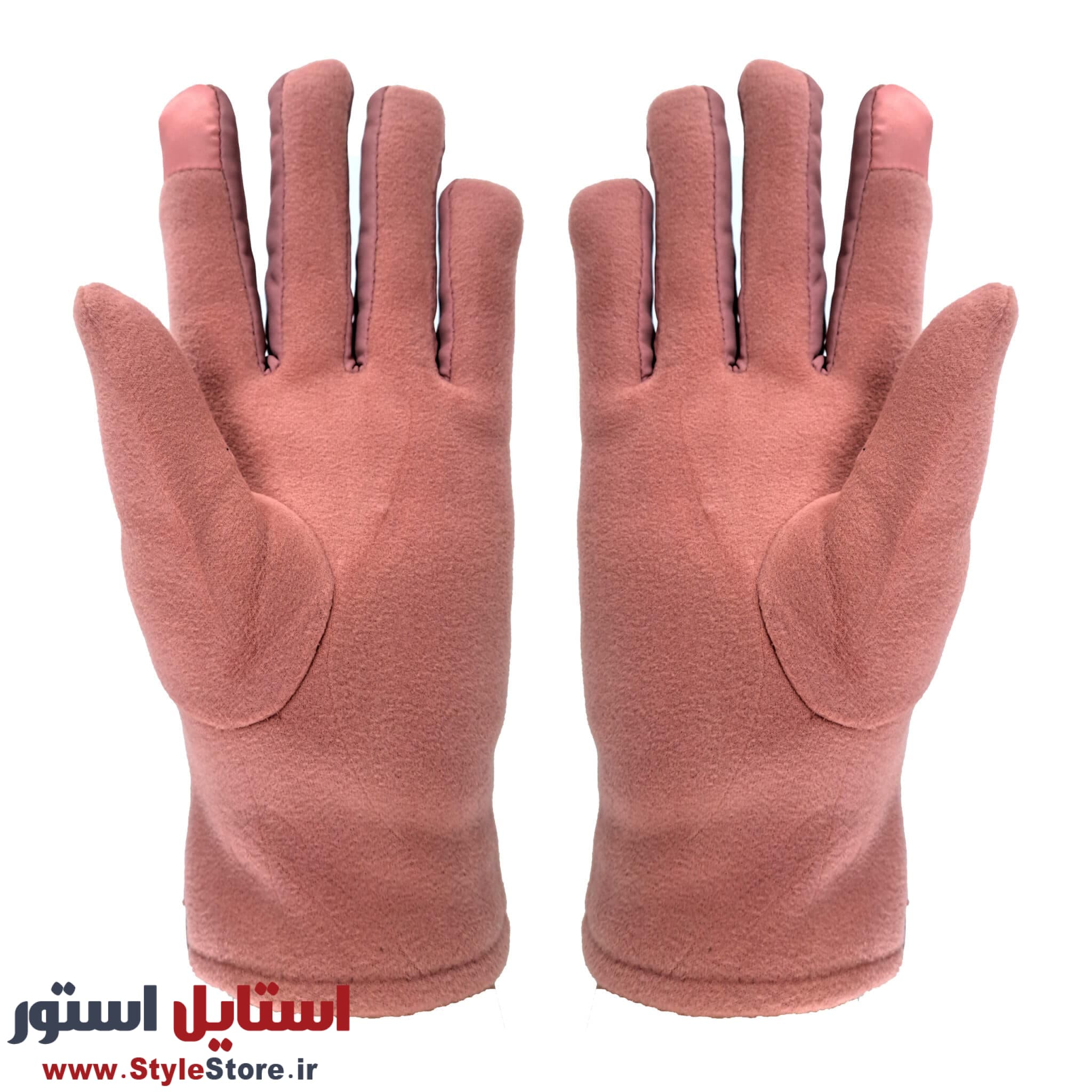 دستکش زنانه مدل AA طرح POM رنگ صورتی — تصویر ۴