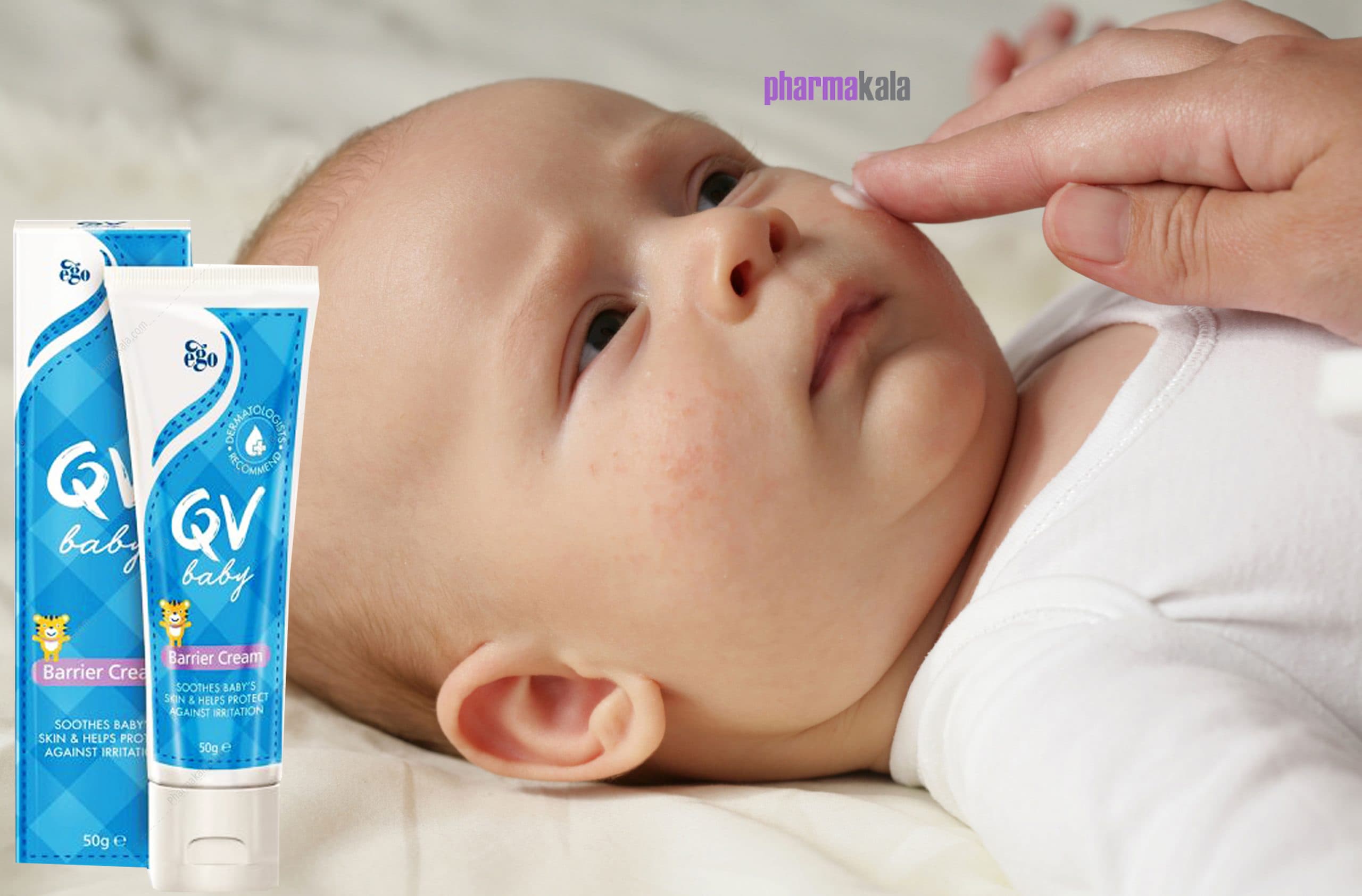 کرم محافظ پای کودک Barrier Cream کیووی 50ml — تصویر ۲
