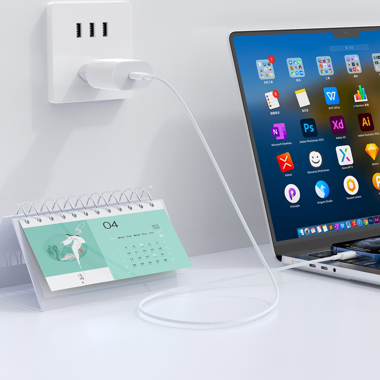 شارژر دیواری 20 وات مدل MAX به همراه کابل USB-C — تصویر ۶