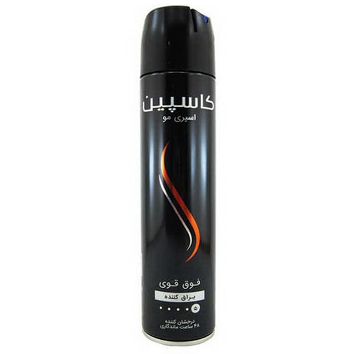 اسپری براق کننده مو مدل فوق قوی MEGA HOLD کاسپین 250ml