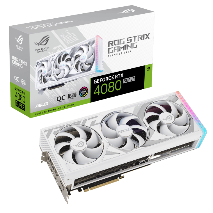 کارت گرافیک مدل ROG Strix GeForce RTX 4080 SUPER White OC ایسوس