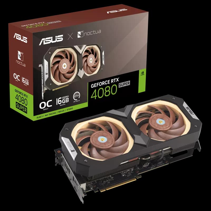 کارت گرافیک مدل ASUS GeForce RTX 4080 SUPER 16GB GDDR6X Noctua OC ایسوس