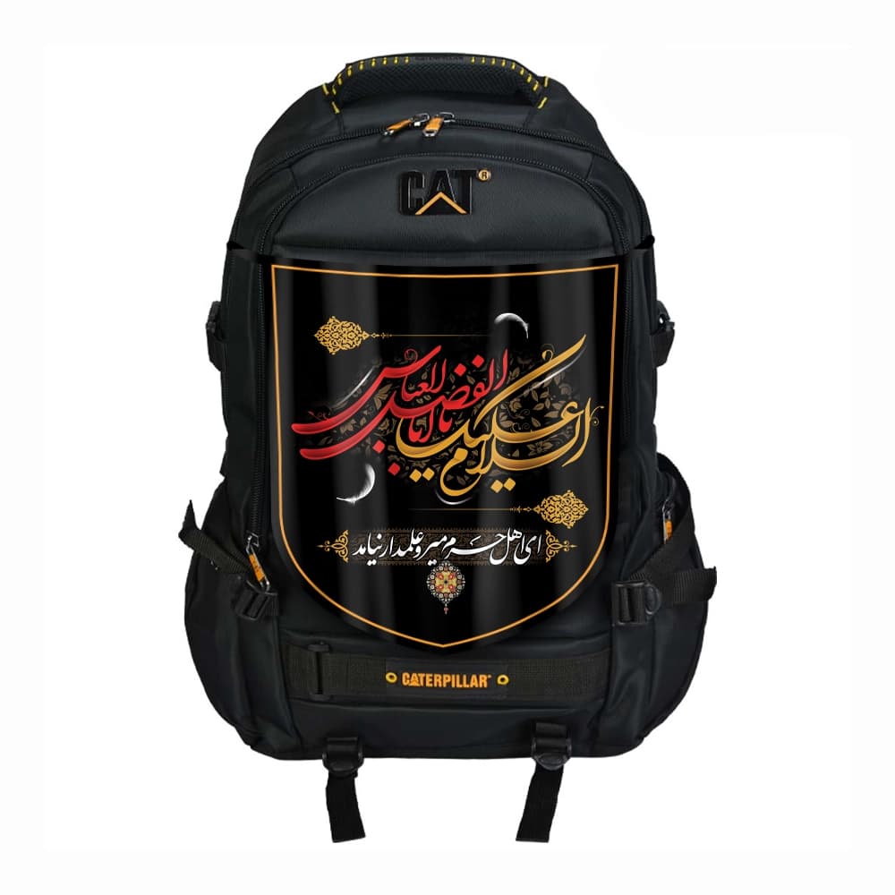 پرچم پشت کوله ای مخمل السلام علیک یا اباابفضل 20*30 کد 0051
