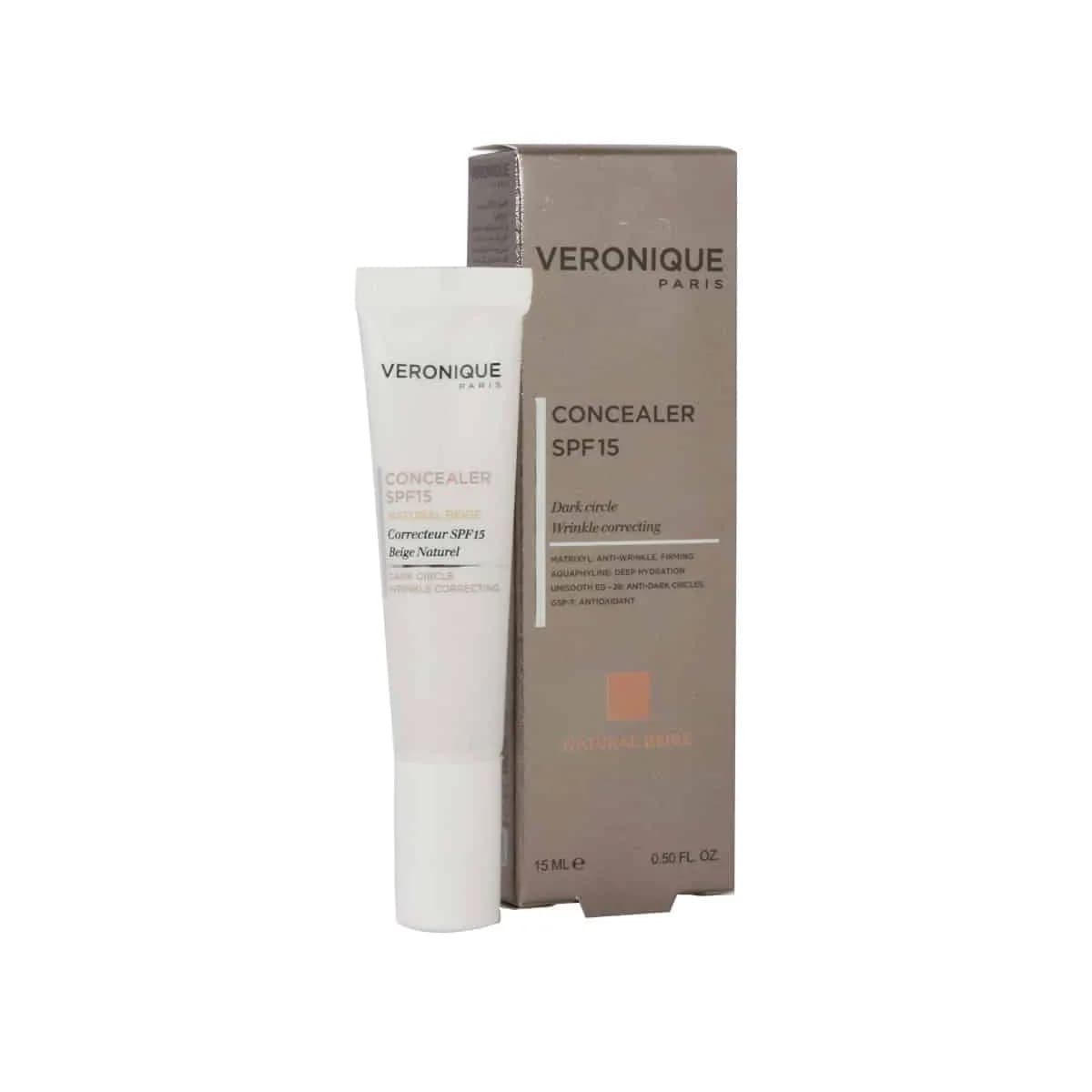 کانسیلر SPF15 ورونیک بژ طبیعی 15 میلی لیتر