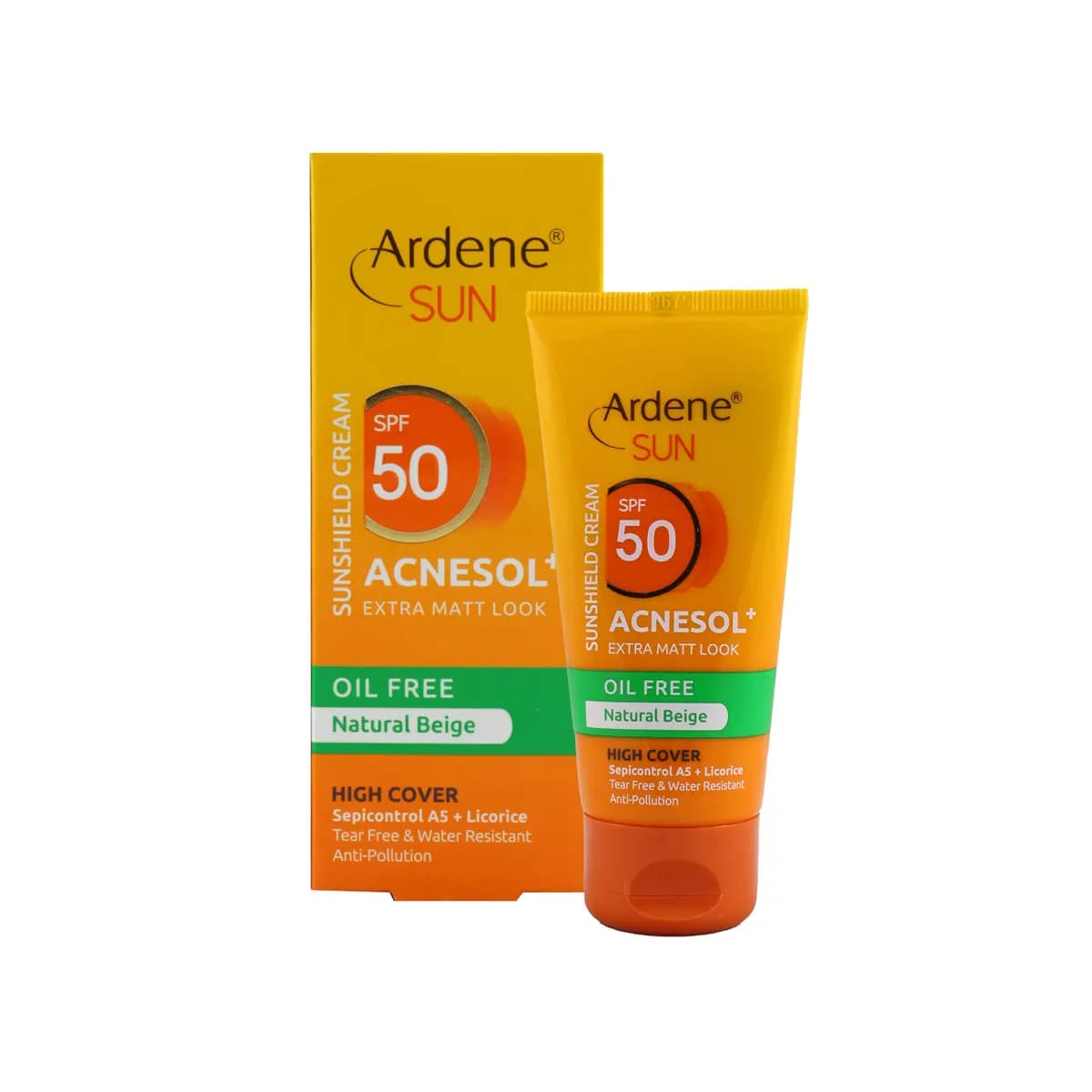 کرم ضد آفتاب آردن سان SPF50 فاقد چربي بژطبيعي — تصویر ۳
