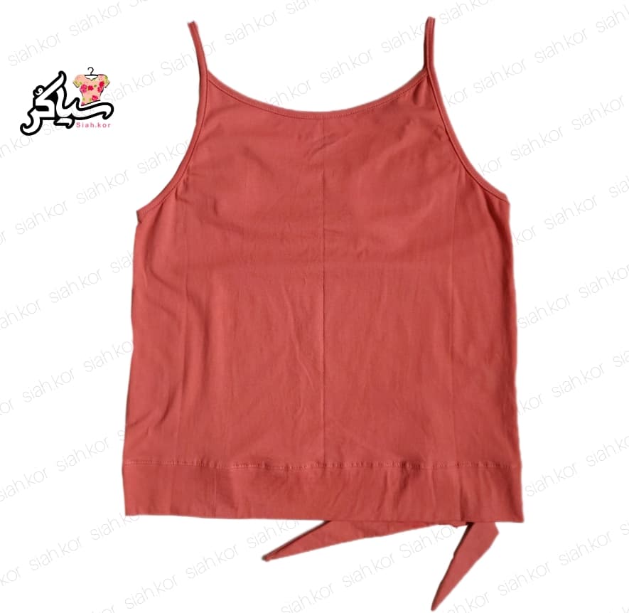 تاپ پایین گره دار قواره دار صورتی — تصویر ۲